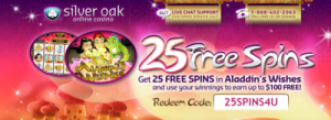 silver oak casino no deposit spins